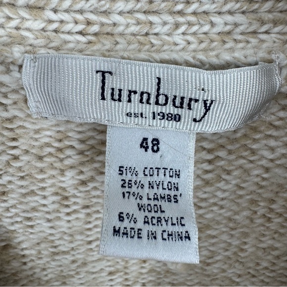 Turnbury Cotten blend Beige cabincore Collar Cardigan - Picture 5 of 5